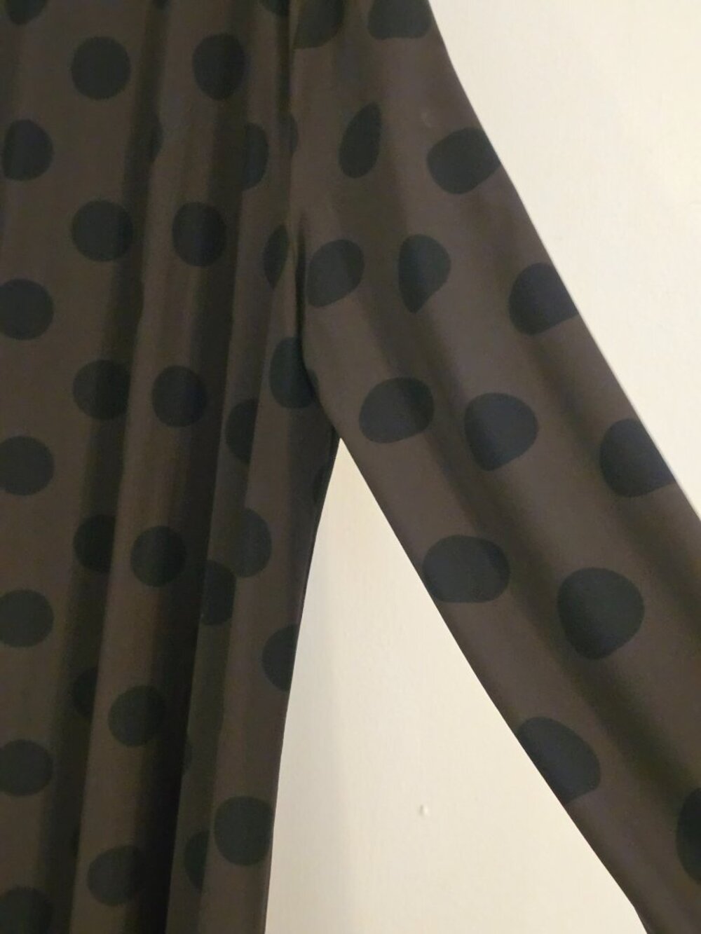 Tekbika By Alembika Dress Sz 2 Black Brown Dots Pockets Stretch Art to Wear NWOT - Picture 5 of 14